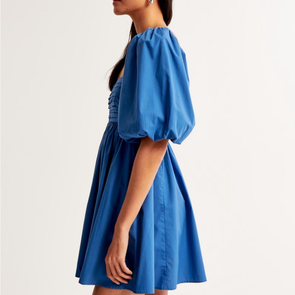 The A&F Emerson Poplin Puff Sleeve Mini Dress XS